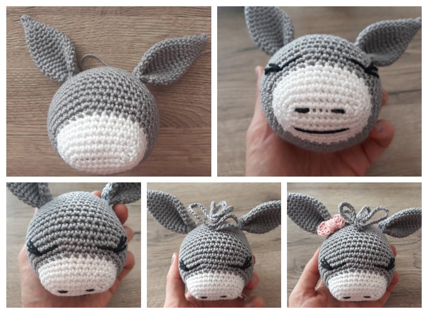 Blog-Inhaltsbild für 'Esel Bella, kostenlose Häkelanleitung'